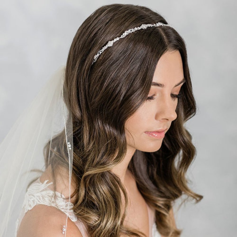 LIKE NEW Bel Aire Bridal Head Band Style #6906